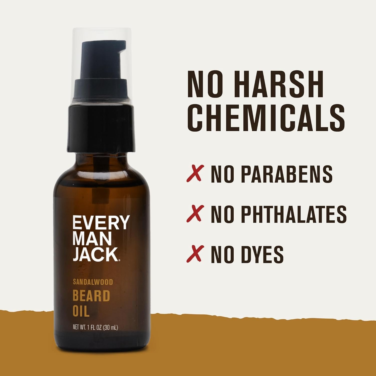 Every Man Jack Beard Oil - Sandalwood (1 fl oz)