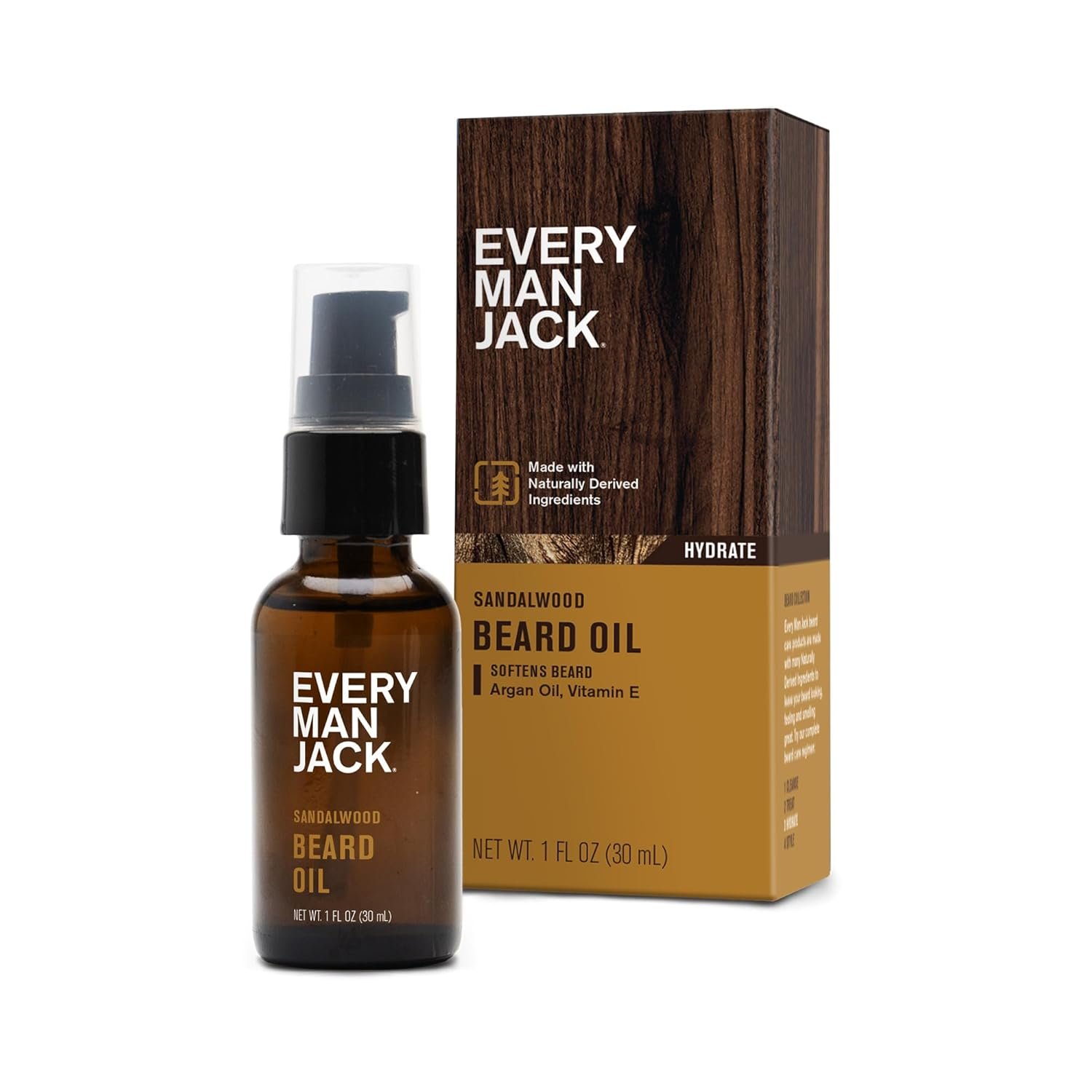 Every Man Jack Beard Oil - Sandalwood (1 fl oz)