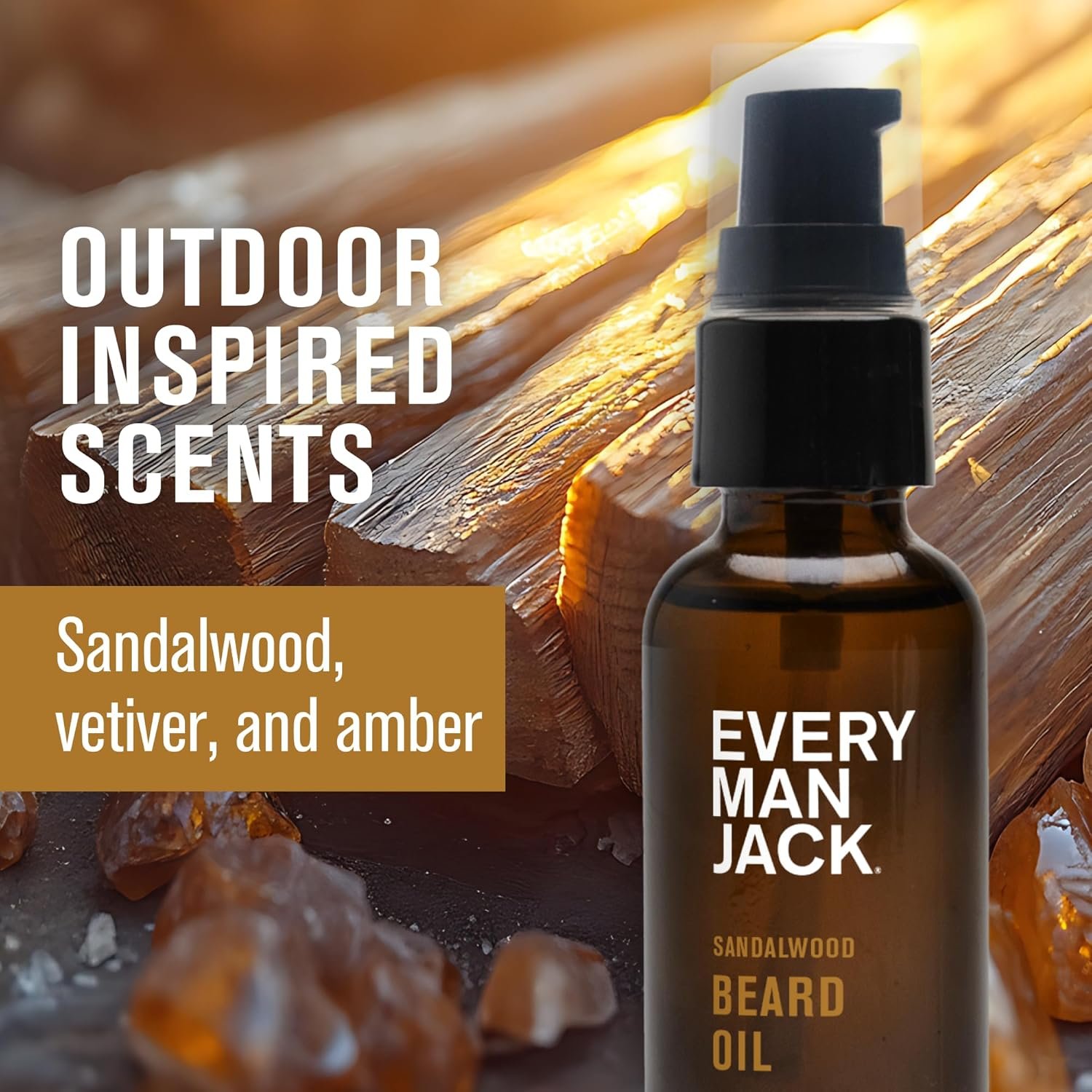 Every Man Jack Beard Oil - Sandalwood (1 fl oz)