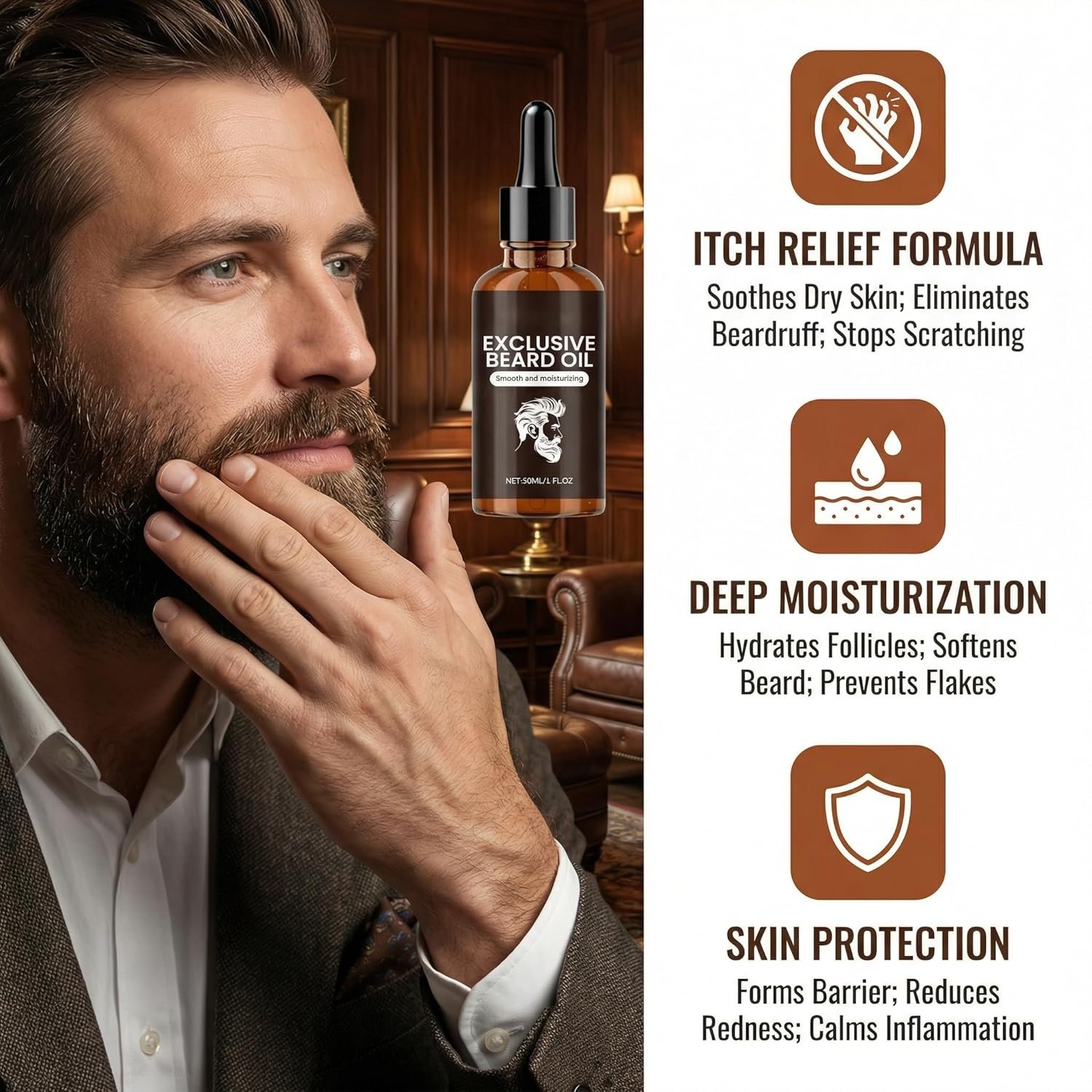 Beard Oil - Almond & Licorice Leaf (30ml)