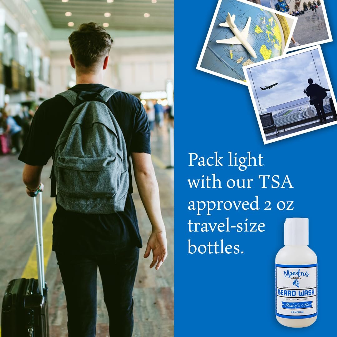 Maestro's Classic Beard Wash - Mark of a Man Blend (2 oz)